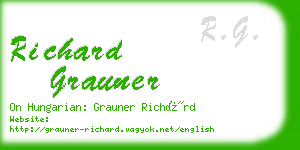 richard grauner business card